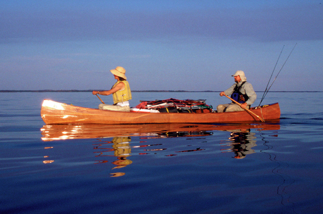 loaded taiga canoe for extended tripping